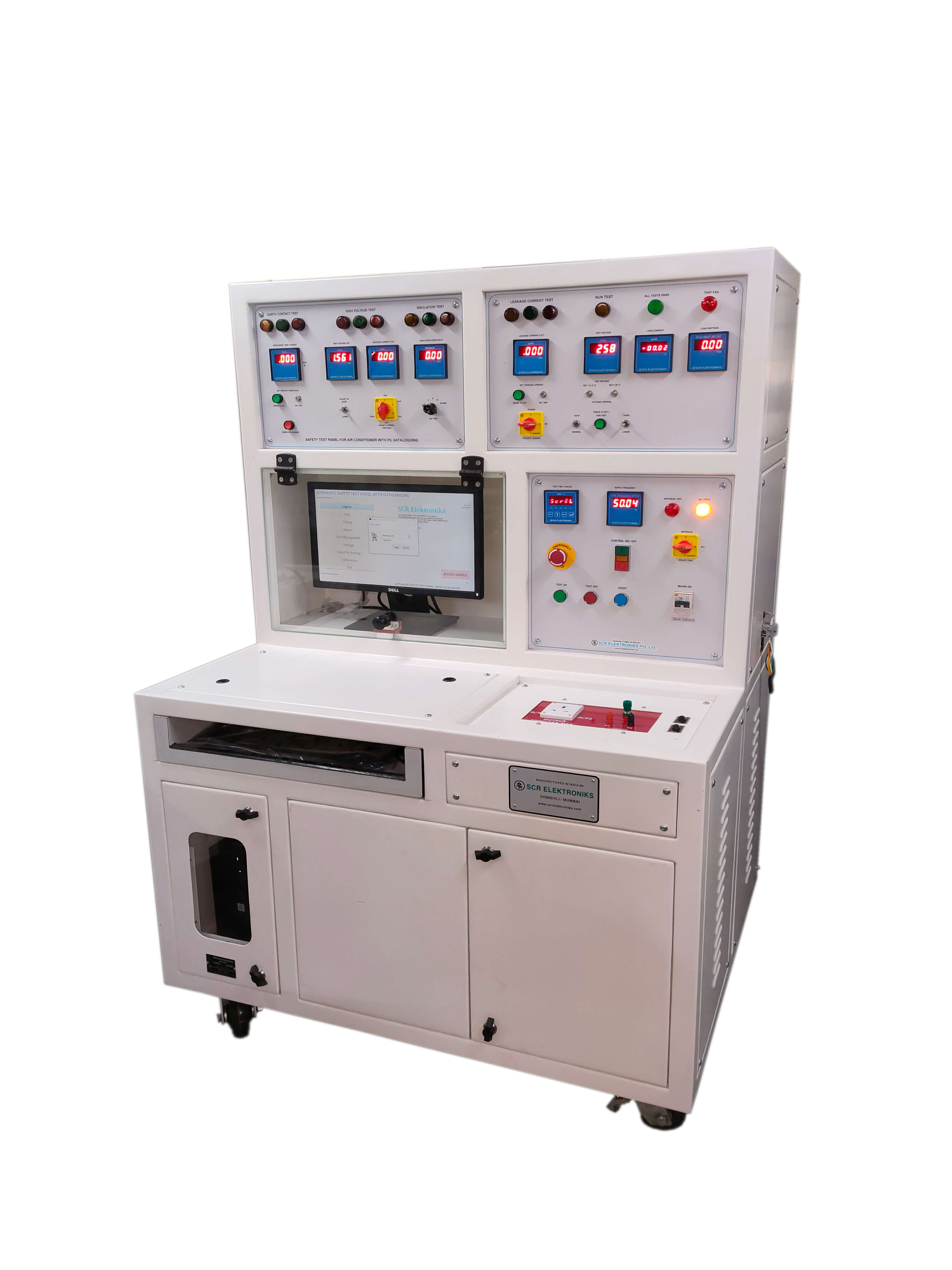 PC Based Automatic Safety and Performance Test Panel for Single Phase Air Conditioner